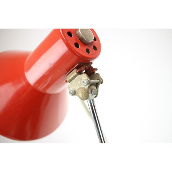 Image 1 of Vintage "Vas Femipari" adjustable table lamp in metal and chrome, Poland 1960