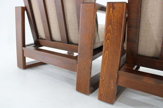 Image 1 of 1970S Pair Of Miroslav Navratil "Daria" Beech Armchairs, Czechoslovakia