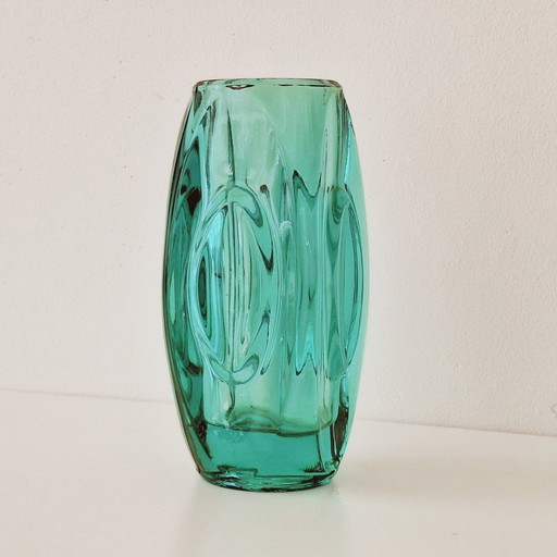 1950S Sklo Union Bullet Lens Vase