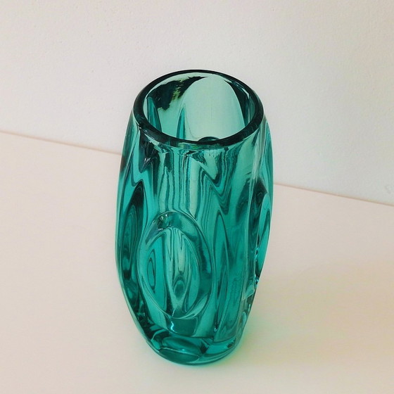 Image 1 of 1950S Sklo Union Bullet Lens Vase