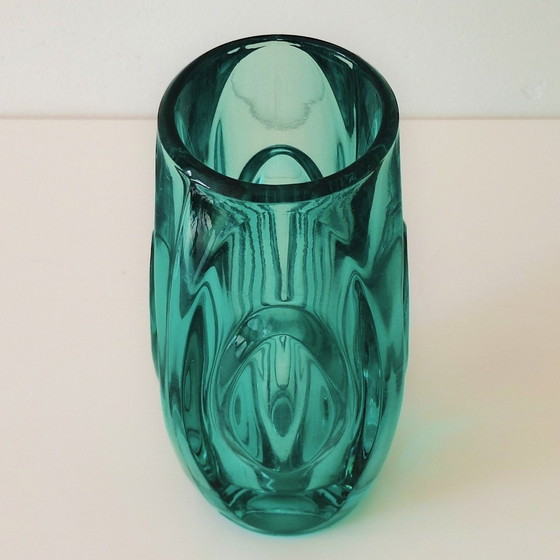 Image 1 of 1950S Sklo Union Bullet Lens Vase