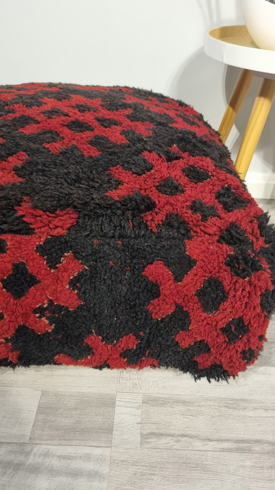 Image 1 of Moroccan Wool Footstool