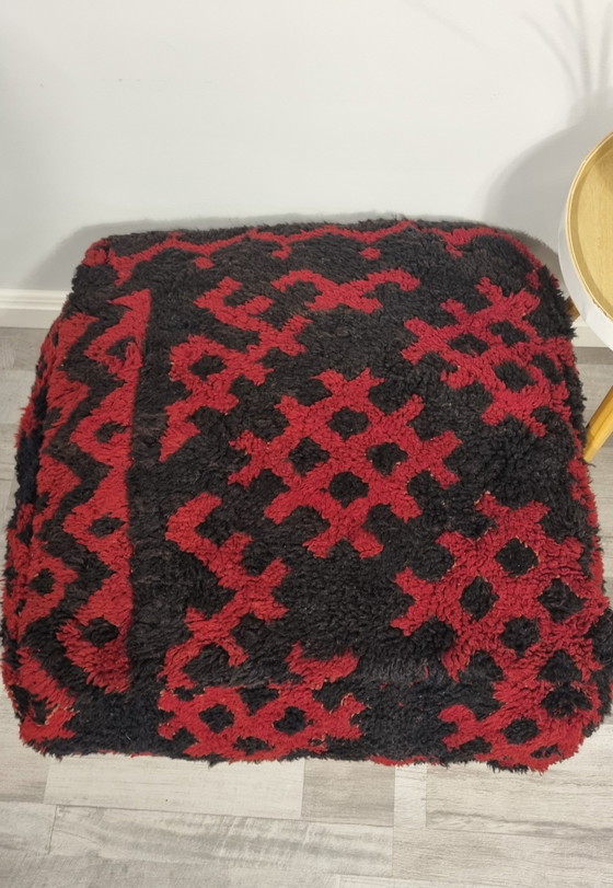 Image 1 of Moroccan Wool Footstool