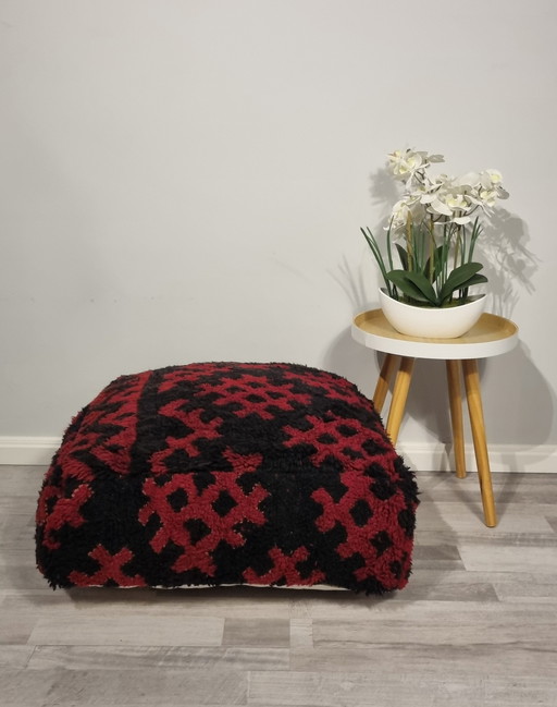 Moroccan Wool Footstool