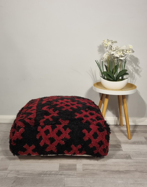 Image 1 of Moroccan Wool Footstool