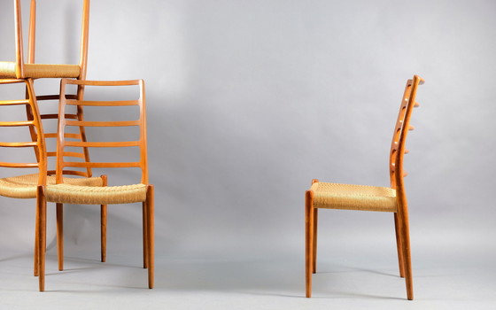 Image 1 of 4x JL Møllers Modèle 83 Chaises de salle à manger de Niels Otto Møller