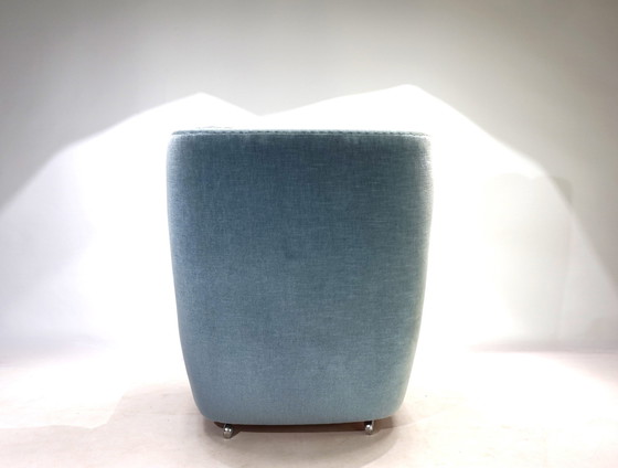 Image 1 of Carl Straub Mohair Chair Ice Blue, 1960