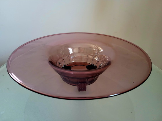 Image 1 of Val Saint Lambert art deco bowl, series Luxval model Mariemont, Charles Graffart, Belgium