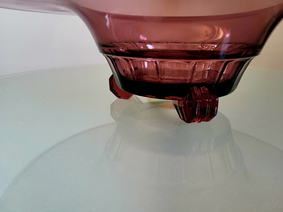 Image 1 of Val Saint Lambert art deco bowl, series Luxval model Mariemont, Charles Graffart, Belgium