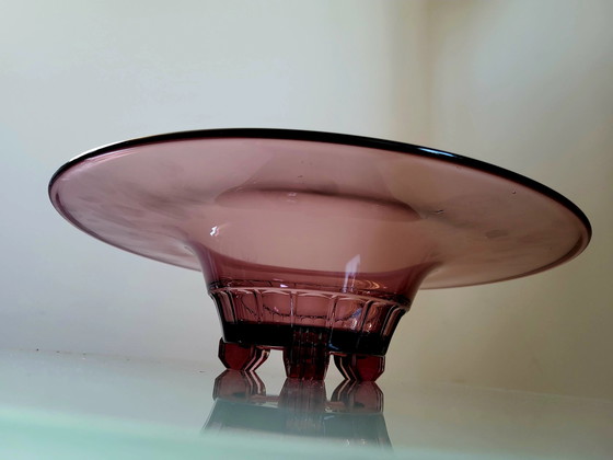 Image 1 of Val Saint Lambert art deco bowl, series Luxval model Mariemont, Charles Graffart, Belgium