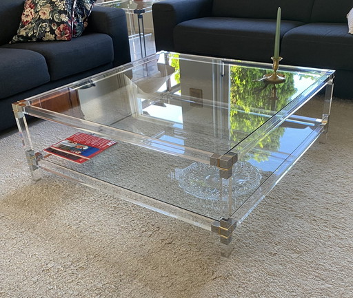 Lucite coffee table Jan De Bouvrie 80Er