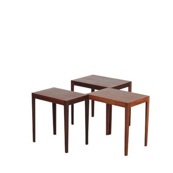 Image 1 of Svenn Eske Kristensen Nesting Tables for Pontoppidan, Denmark 1960