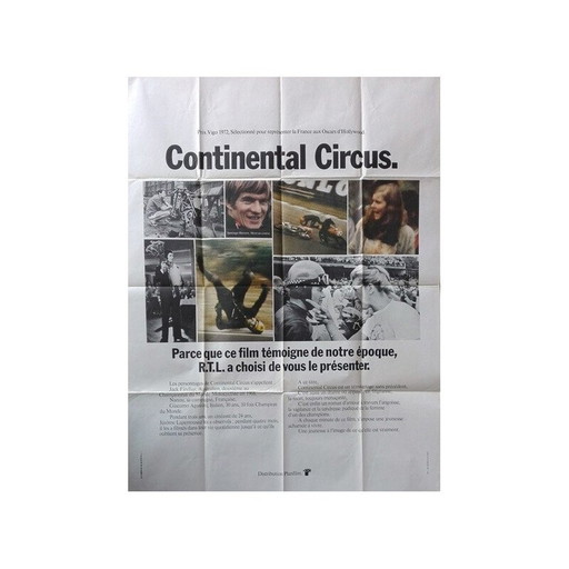 Póster de la película "El circo continental" de Jérôme Laperrousaz, 1970