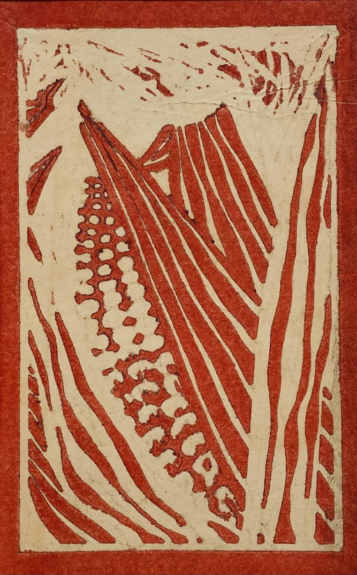 Ineke Zondag - Woodprint - Vintage