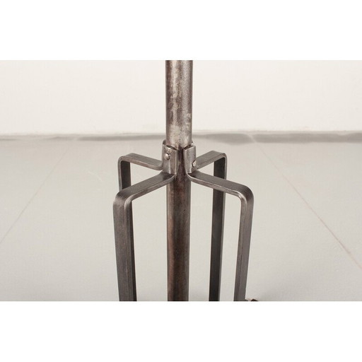 Vintage coat rack in steel tube and iron, Germany 1930