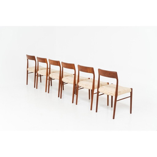 Set of 6 Danish vintage dining chairs