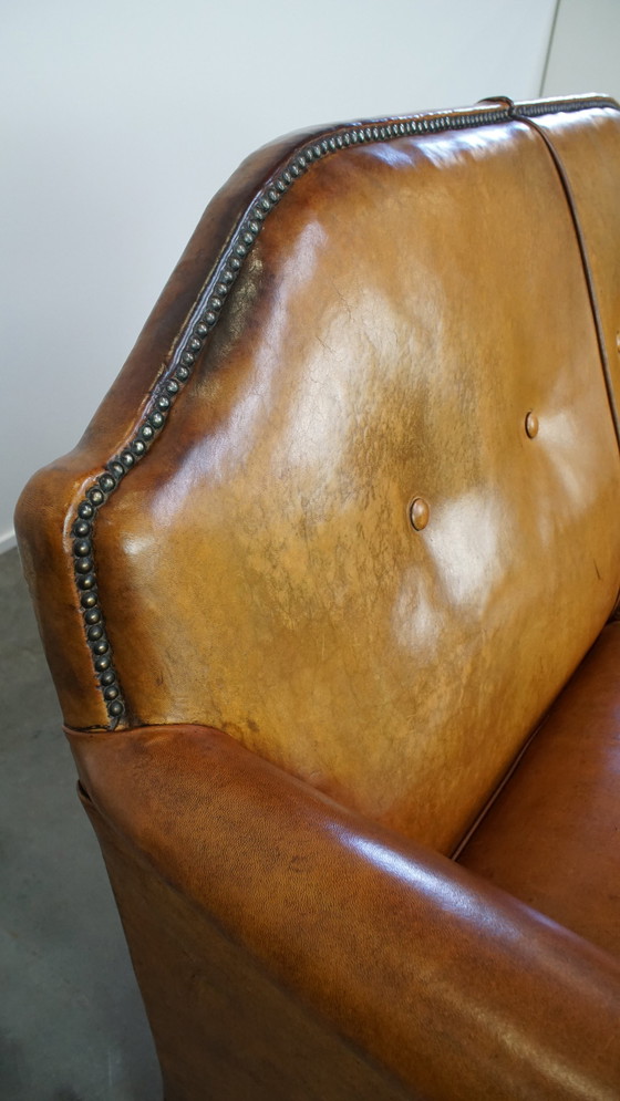 Image 1 of Sheep Leather 2 Seater Design Sofa