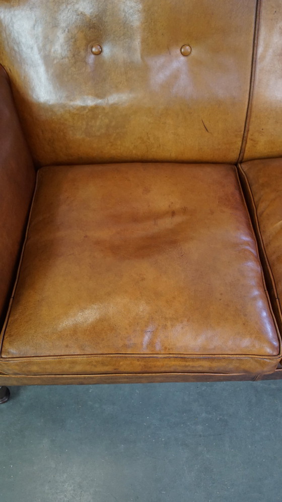 Image 1 of Sheep Leather 2 Seater Design Sofa