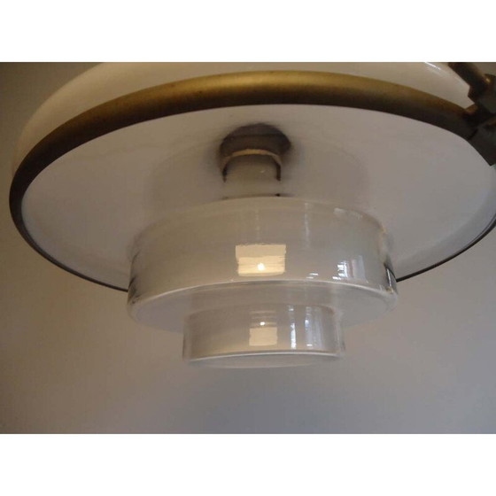 Image 1 of Vintage metal pendant lamp by Otto Muller for Sistrah Licht, Germany 1930