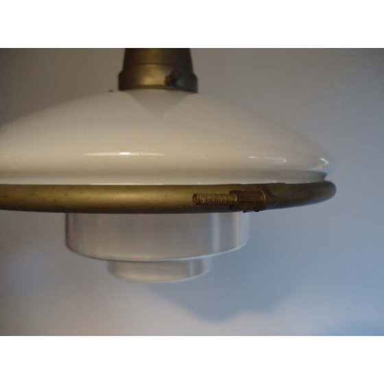 Image 1 of Vintage metal pendant lamp by Otto Muller for Sistrah Licht, Germany 1930