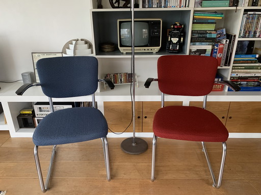 Ahrend Tube Frame Chairs Friso Kramer