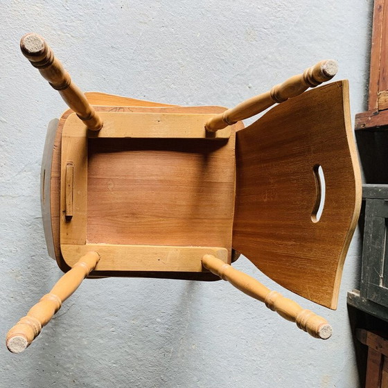 Image 1 of Pair of vintage chairs in blond wood, 1960