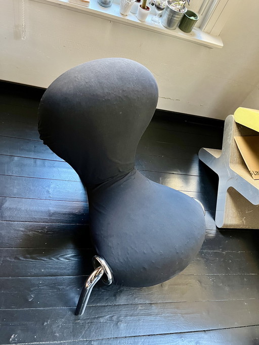 1x Embryo Chair / Marc Newson / 1988 / Cappellini / Bi-Elastic Black Fabric