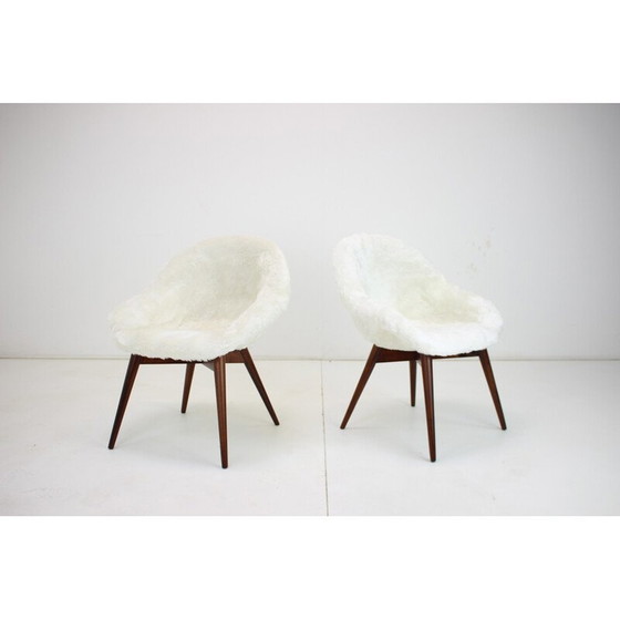 Image 1 of Pair of vintage chairs by Miroslav Navratil, Czechoslovakia 1960