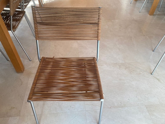 Image 1 of 8x Miss B Chairs By Tito Agnoli For Pierantonio Bonacina