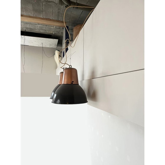 Image 1 of Vintage industrial pendant lamp