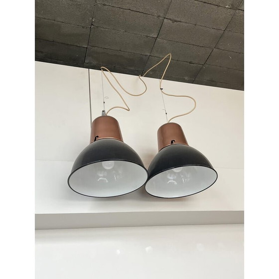 Image 1 of Vintage industrial pendant lamp