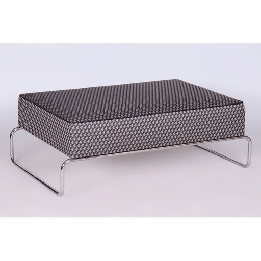 Vintage Bauhaus ottoman, Czech 1930s