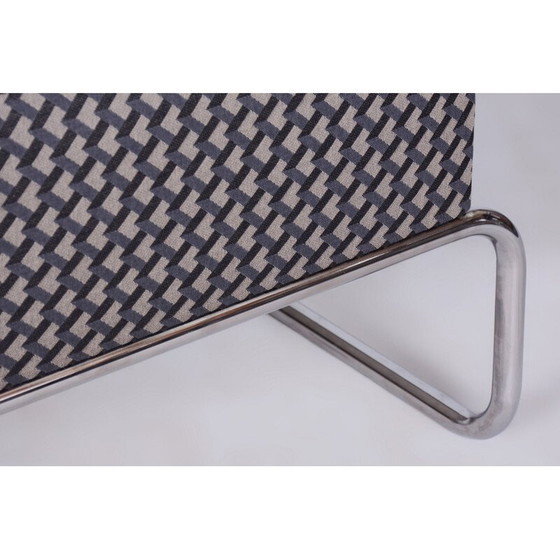 Image 1 of Vintage Bauhaus ottoman, Czech 1930s