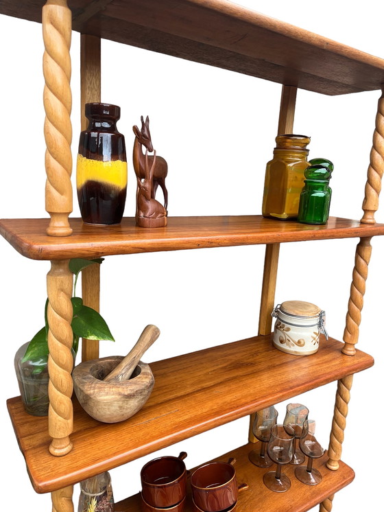 Image 1 of Vintage wooden cane cabinet