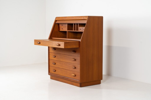 Magnificent Secretary By Bent Møller Jørgensen For Svend Dyrlund (Denmark, 1960S).