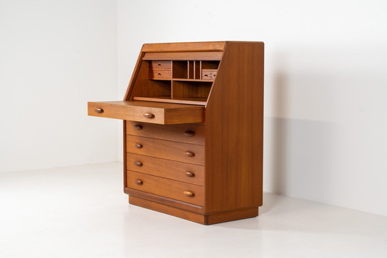 Image 1 of Magnificent Secretary By Bent Møller Jørgensen For Svend Dyrlund (Denmark, 1960S).