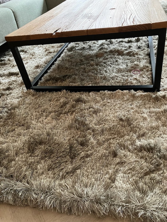 Image 1 of Industrial Coffee Table- Chinese Elm Wood