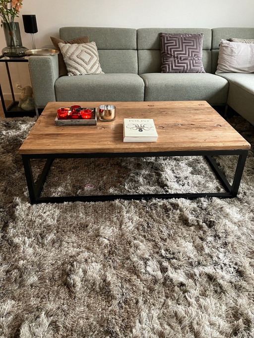 Industrial Coffee Table- Chinese Elm Wood