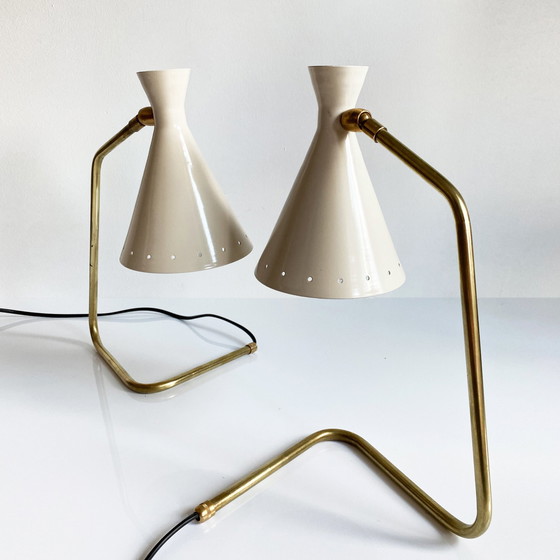 Image 1 of Pair De Lampes Cocottes Design Années 50 Blanches