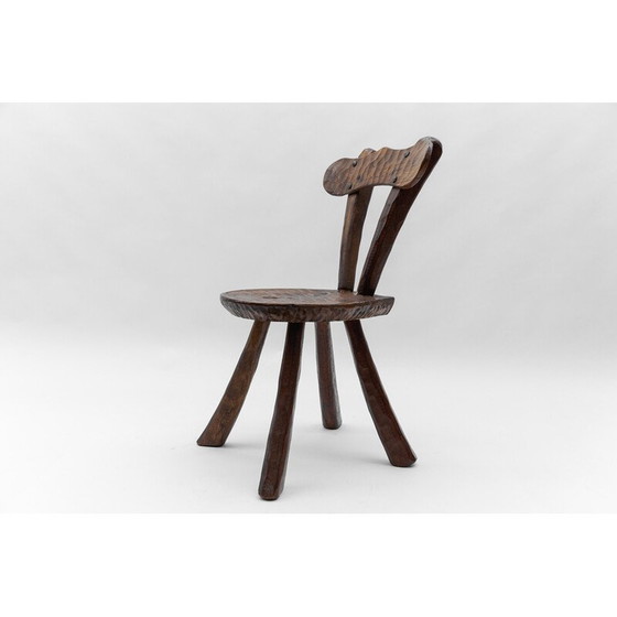 Image 1 of Vintage provincial carved chair, France 1960