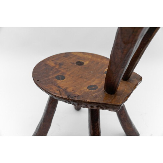 Image 1 of Vintage provincial carved chair, France 1960
