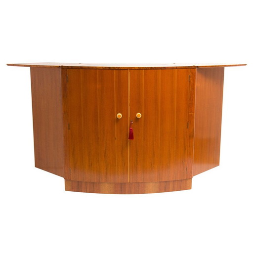 Vintage bar furniture in walnut and maple