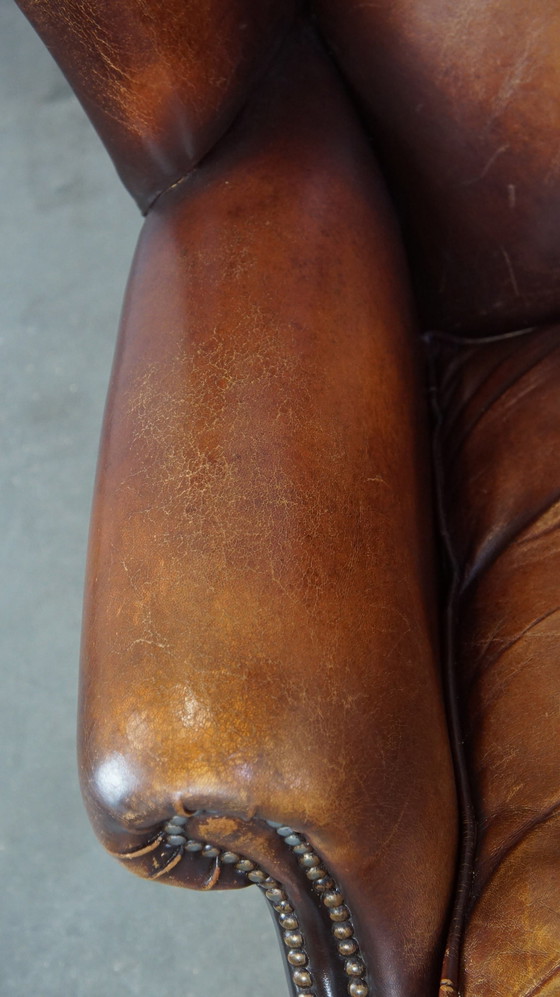 Image 1 of 2 X Sheep Leather Ear Armchair