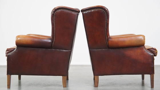 Image 1 of 2 X Sheep Leather Ear Armchair