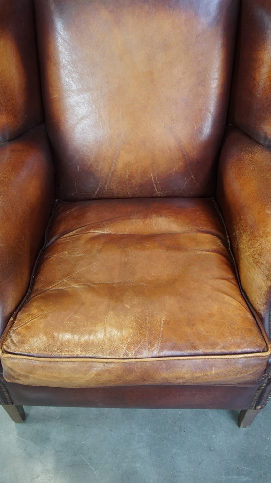 Image 1 of 2 X Sheep Leather Ear Armchair