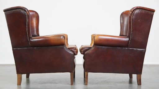 2 X Sheep Leather Ear Armchair