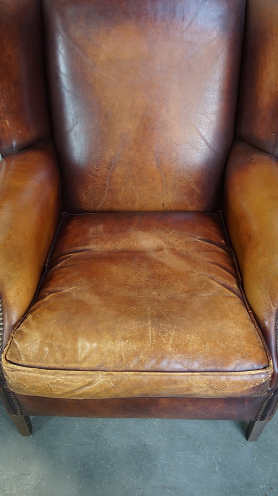 Image 1 of 2 X Sheep Leather Ear Armchair