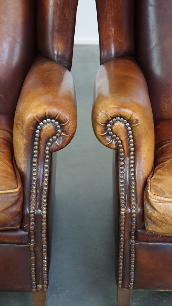 Image 1 of 2 X Sheep Leather Ear Armchair