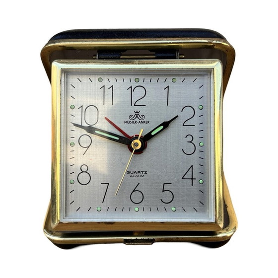 Image 1 of Vintage electronic travel alarm clock for Meister-Anker, Germany 1970