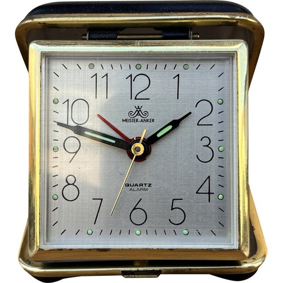 Image 1 of Vintage electronic travel alarm clock for Meister-Anker, Germany 1970